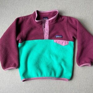 Patagonia kids baby snap fleece jacket